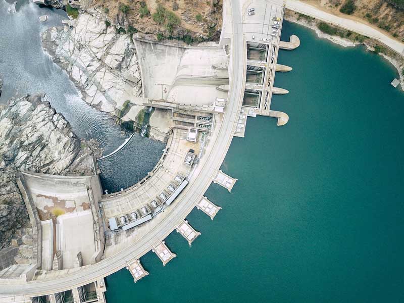 View of Hoover Dam from Above