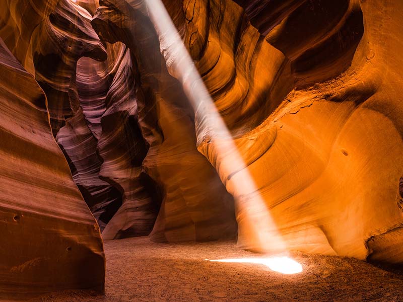 Light Beam at Antelope Canyon