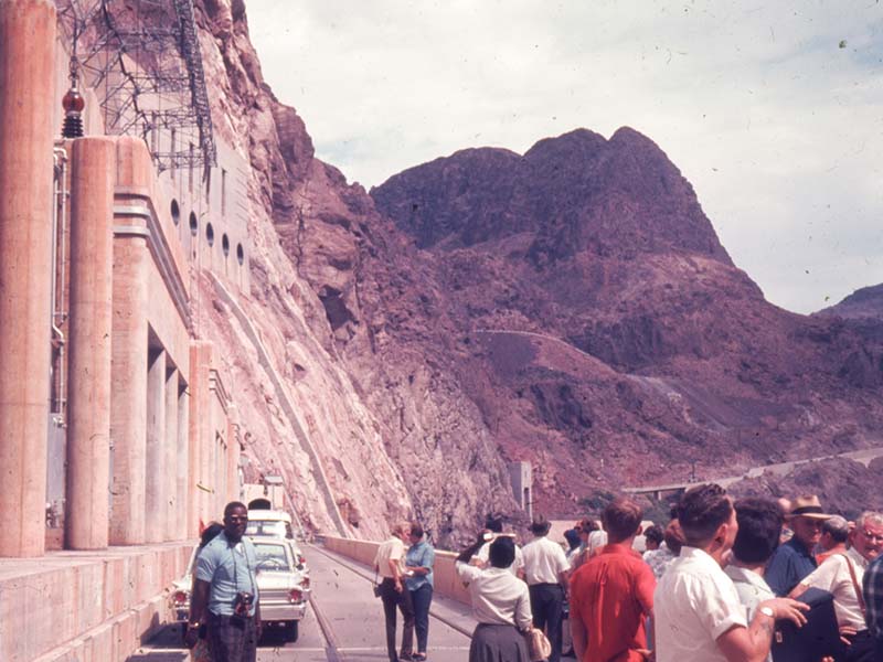 People at Hoover Dam