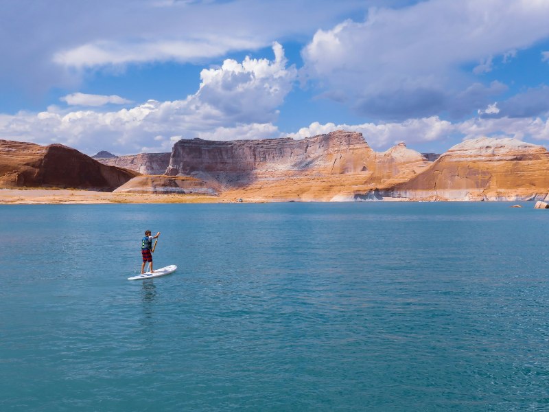 Stand Up Paddleboarding at Lake Powell