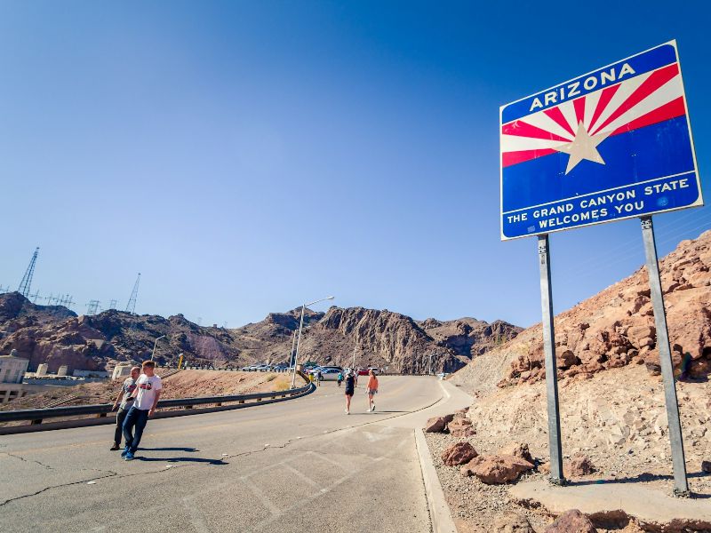 View from Arizona side of Hoover Dam