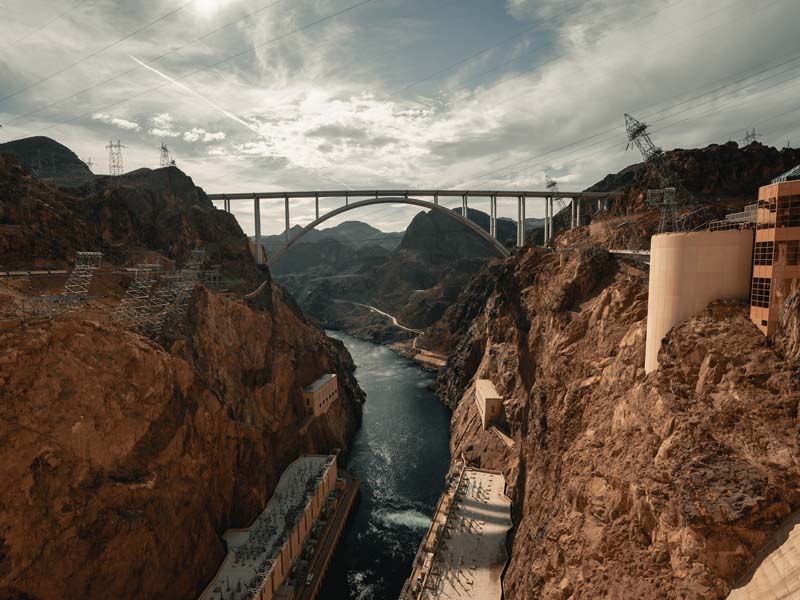 View of Hoover Dam Bridge