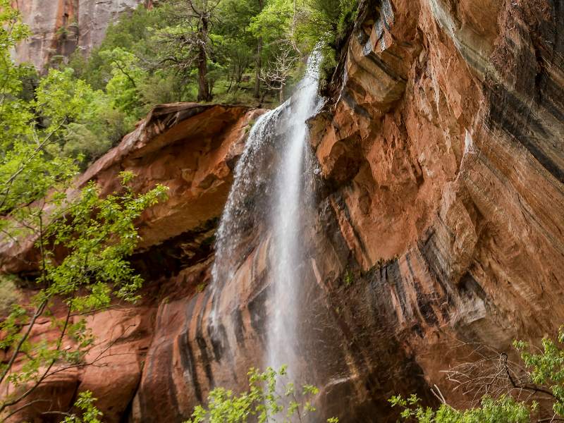 Waterfall at Zion National Park