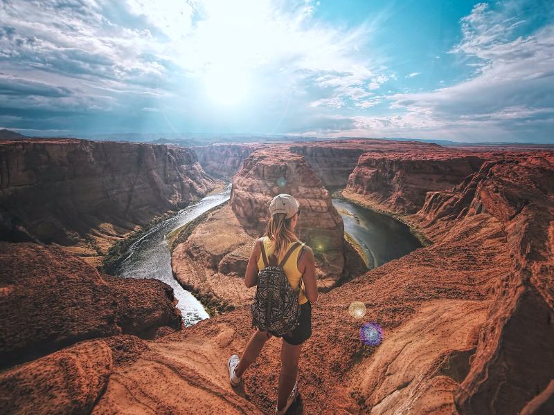 Woman at Horseshoe Bend